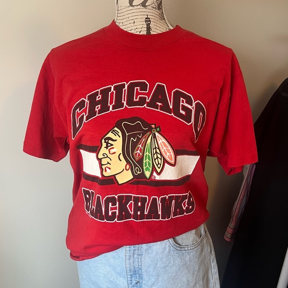 1988 Chicago Blackhawks Tshirt - Picture 1 of 2